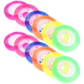 12 Rolls of Assorted Color Transparent Adhesive Tapes for DIY Crafts, Scrapbooking, Gift Wrapping, and Office Use 0.31 Inch X 1850.39 Inch