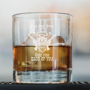 Doc Holliday Quote Whiskey Glass I got two Guns One for each of You Tombstone Movie Gift 10.5 oz