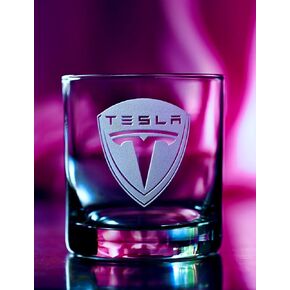 Custom Hand Etched Tesla Whiskey Gift, CyberTruck, Tesla Model S, Tesla Gift, Tesla, Cyber Truck Gift