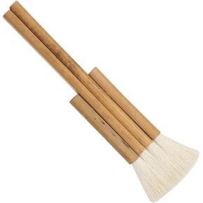Goats Hair Watercolor Paint Brush Painting Brushes Bamboo Art Supplies Hake Pen Paintbrushes for Oil Water Beginners, 4 Rows
