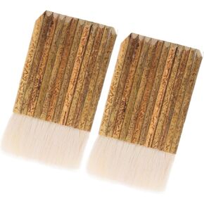 2Pcs Hake Brushes Soft Bristle Watercolor and Brushes for Calligraphy Pottery and Art Projects for Beginners and Professionals