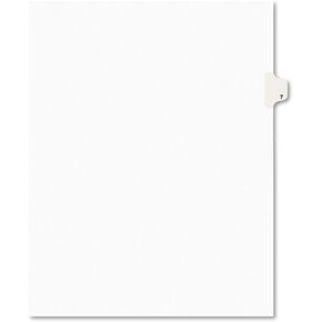 Avery Legal Exhibit Tab Dividers, Tab Title: 7, White, Letter, 25/Pack (11917)