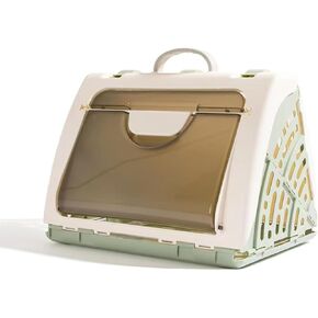 Pet Carrier Cat & Dog Carrier for Pets up to 16 lbs Capsible Travel Puppy Carrier Carriers Travel Puppy Carry Green