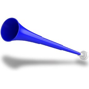 Collapsible Stadium Horn 24 Inch Vuvuzela Plastic Cheering Trumpets Blow Horn Loud Sound Soccer Noisemakers for Sporting Events Graduation Games School Party Supplies (Blue)
