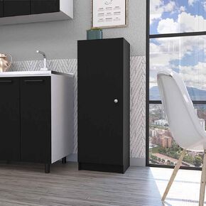 Single Door Pantry, Four Shelves