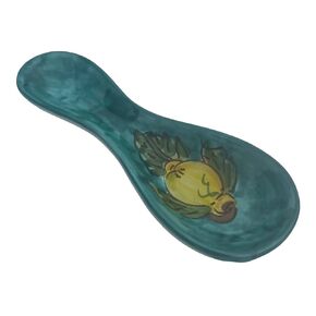 Ceramic Spoon Rest - Lemon spoon rest, Pottery from the AmalfiCoast, Lemon Decor, Ceramic Spoon Rest, Pottery from Italy, Made in Italy Pottery, Dishwasher and Microwave Safe