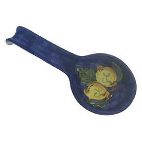 Ceramic Spoon Rest - Italian Large Spoon Rest, Made on the AmalfiCoast, Lemon Spoon Rest, Ceramic Houseware, Made in Italy Pottery, Dishwasher and Microwave Safe