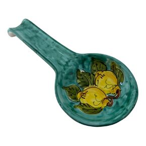 Ceramic Spoon Rest | Itslian Tableware | lemon Spoon Rest | Made in Italy | Large Lemon Spoon Rest