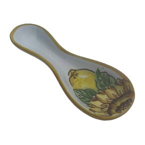 Ceramic Spoon Rest - Lemon spoon rest, Pottery from the AmalfiCoast, Lemon Decor, Ceramic Spoon Rest, Pottery from Italy, Made in Italy Pottery, Dishwasher and Microwave Safe