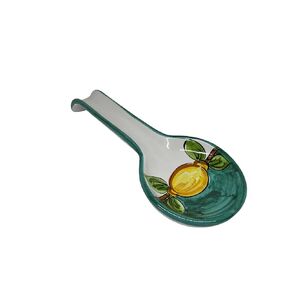 Ceramic Spoon Rest | Itslian Tableware | lemon Spoon Rest | Made in Italy | Large Lemon Spoon Rest