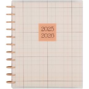 Happy Planner Disc-Bound 12-Month July 2025–June 2026 Planner with 3 Extra Months, Big Size, Teacher Layout, School Days