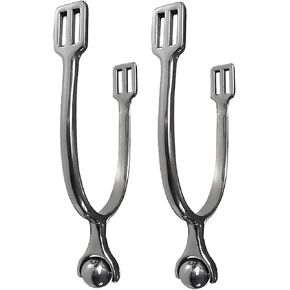 2 Pieces Western Horse Western Cowboy,Boots Equestrian Accessory with Rotatable Gear for Riding Equestrian