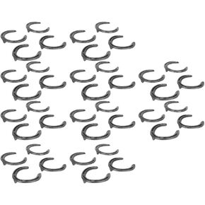 Yosoo Horseshoes, Horseshoe Horse Shoes Training Horse Racing Riding Accessory 10 Pairs Forging Q235 Steel Kit for, Crafts, Decorations and Backyard Games