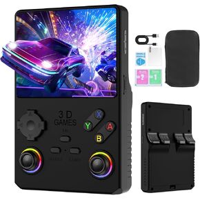 V40 Pro تم ترقية وحدة التحكم في اللعبة الرجعية المحمولة ، التي تم إنشاؤها في 35000+ألعاب كلاسيكية ، 36+محاكاة ، نظام Linux ، مشغل فيديو شاشة 4K HD 4K HD ، بطاقة 256 جيجابايت ، وحدة التحكم في الجيب المحمولة (أسود)