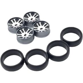Compatible 25mm Drift Wheels Compatible with 1/28 RC Cars Accessories Compatible with Models 284131 K969 K979 K989 K999 P929 P939 Iw04m -Q Mimi-Z(Dark Grey)