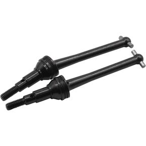 2PCS Metal Drive Shaft Compatible with 1/16 RC Car Models 16207 16208 14209 14210 Upgrade Spare Parts(Black)