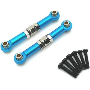 14209 14210 Metal Front Steering Rod Links Compatible with 1/14 RC Car Upgrade Parts and Accessories(Yellow)