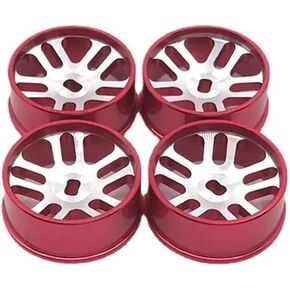 20mm Metal Upgrade Wheels Compatible with Compatible with 284131 K969 K979 K989 K999 P929 P939 Iw04m -Q -Z RC Car Parts(Silver)