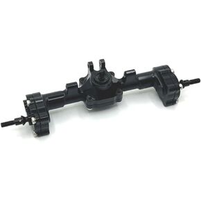 FMS Metal Portal Axle Complete Front and Rear Axle Upgrade Parts Accessories Compatible with 1/24 RC Cars(Rear RED)