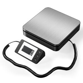 Shipping Scale with Ac Adapter 110lbs/0.1ozHighly Accurate Postal Scale with Hold/Tare/Split displayLCD Display, Digital Postage Scale for Packages/Luggage/pet