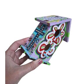 Day of the Dead Bird Feeder, 6x4", Indoor or Outdoor Use, Acrylics on Wood, Sealed with Durable Outdoor Sealant