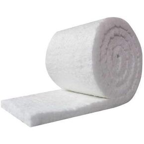 UniTherm Ceramic Fiber Insulation Blanket Roll, (6# Density, 2300°F)(1"x24"x60") for Kilns, Ovens, Furnaces, Forges, Stoves and More!
