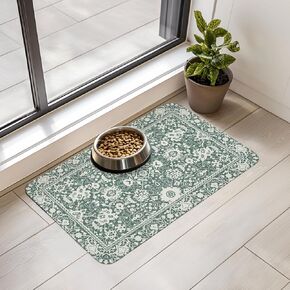 Dog Food Mat for Floors Waterproof Quick Dry Pet Placemat Cat Feeding Bowls Mats for Food and Water, Eco-Friendly Dog Accessories Diatomite Pets Supplies 12" X 20"