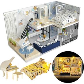 DIY Miniature House Kit, Mini House Kit for Beginners, Mayberry Street Miniatures, Model Building Craft Diorama Kit, Ideal Gifts for Birthday, Christmas(Japanese Garden House)