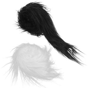 2Pcs DIY Fox Mask Accessories Plush Faux Fur Fabric Strips Soft Fur Material for Crafting Unique Fox Costumes Comfortable Design