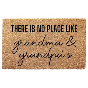 Grandparent House Door Mat - Grandparents Day Gifts Nana and Papas House Grandparents Door Mat with Anti-Slip Backing Custom Door Mats for Front Door Gift for Grandma Gift for Granpa Christmas Gifts