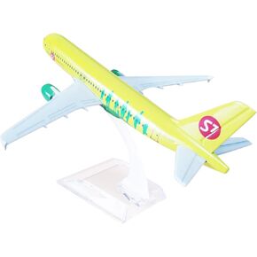 1:400 16cm Air Siberia S7 A320 Airplane Model Diecast Aircraft Ornaments Accessory