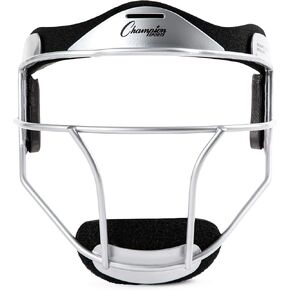 Champion Sports Steel Softball Face Mask - Classic Fielders Masks for Youth - Durable Head Guards - Premium Sports Accessories for Indoors and Outdoors - Red in Saudi Arabia