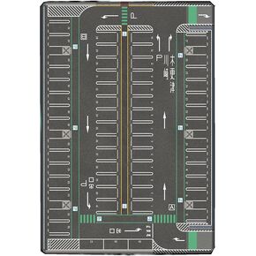 Model Car Display Parking Lot Mat Vehicle Scene Display Large Garage Rubber Mouse Pad Accessory