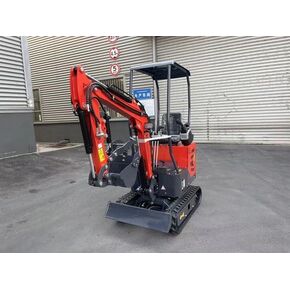 AGT محدثة طراز 1 طن حفارة صغيرة صغيرة ، مع الإبهام الهيدروليكي والنظام التجريبي ، العرض المزدوج وطفرة الأرجوحة للبيع | AGT-DM12X-PLUS