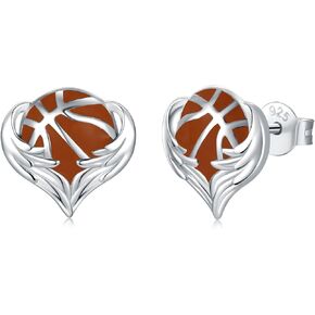 Sterling Silver Football Stud Earrings - Detachable Bow Tie Earring Hypoallergenic Sports Jewelry Gifts for Women Girls Teen, Sterling Silver, No Gemstone in Kuwait