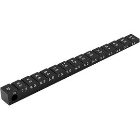 FOSA RC Ride Height 1/10, Aluminum Alloy, Clear Scale, Adjustable 3 to 10mm, Measure and Adjust RC Car Ride Height, for 1/10 RC Drift Car (Black), fosaba7tdfmnc8-13