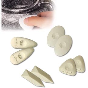 Cube Erasers for Kids and Artists Pencils Eraser,Engineering Paper Art Drawing Erasers with Grip Erasers for School - 8 PCS