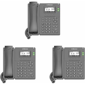 P20P VoIP Phone, Built-in 2.4GHz WiFi, AP & WiFi to LAN, USB 2.0 Port, IP Phone for Business, Dual 10/100 Mbps Ethernet Ports, 2 SIP Accounts, Power Supply Included (3 Bundle)