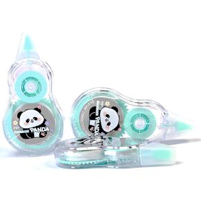 Gourd-Shaped Correction Tape – Cute and Portable Whiteout Tape for School, Office and Home(3PCS,12M/39" x 0.2", Green)