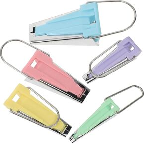 SHINEOFI 5Pcs Bias Tape Maker Tool Set Multi Function Quilting Bias Binding Maker for Sewing Durable and Convenient for Edging Dressmaking and More