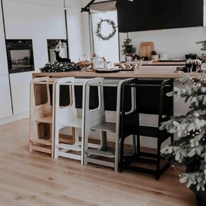 Adjustable Toddler Kitchen tower, Convertible Kitchen Observation Tower, toddler Kitchen Stool, Toddler Step Stool, Kids Step stool, Montessori Furniture, Bathroom Step Stool