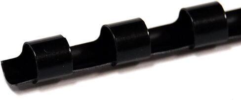 Trubind 8mm (5/16 in.) مشط الربط العمود الفقري | 11 في. طول حجم الرسالة أو المشاريع الأصغر | ثقوب مستطيلة القياسية 19 حلقة | واضح | 40 ورقة ربط ورقة | 100 حزمة in Kuwait