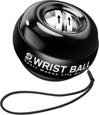 Wrist Trainer Ball Auto-Start Wrist Strengthener Gyroscopic Forearm Exerciser Gyro Ball for Strengthen Arms, Fingers, Wrist Bones and Muscles in Kuwait