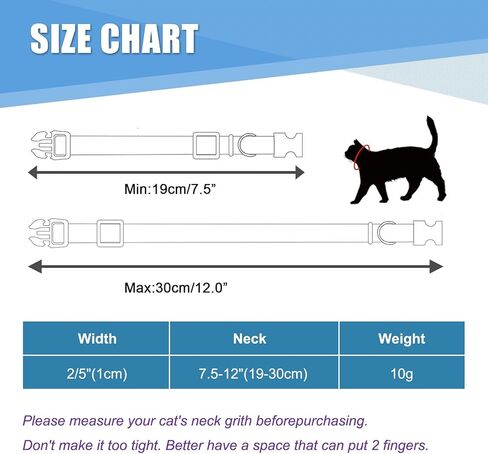 Personalized Engraved Cat Collar|Breakaway Safety Round Buckle|Reflective Adjustable Collar with ID Name Tag & Bell for Kittens & Puppies Cats,Red (7.5'' - 12'') in Saudi Arabia