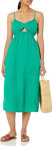 The Drop Women's Maci Strappy V-Neck Cutout Smocked Back Midi Dress in Saudi Arabia