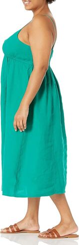 The Drop Women's Maci Strappy V-Neck Cutout Smocked Back Midi Dress in Saudi Arabia