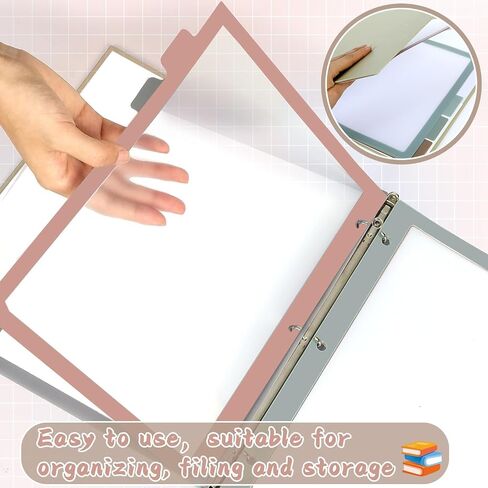 30pcs/6 set 3 مقسمات الموثق الحلقة مع علامات تبويب 5 مقاطعات صفحات ملونة ل 3 رنين الموثق مع علامات تبويب 11.5 × 8.5 بوصة Clear Folder Dipider 3 مقسمات ملفات FILE RING FABBED فهرس لمكتب المدرسة (MORANDI) in Saudi Arabia