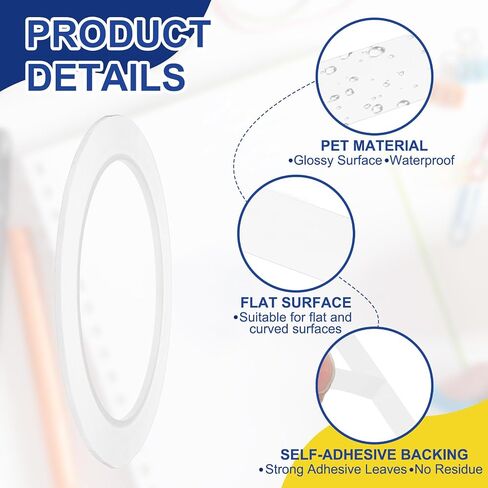 MECCANIXITY Whiteboard Tape 5/64" / 2mm Self Adhesive Graphic Chart Line Tape 72 Yard Grid Marking Stickers for Pinstripe Dry Erase Board Scrapbooking DIY Art Crafts, Red, Pack of 6 in Saudi Arabia