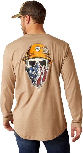 Ariat Men's Rebar Long Sleeve CrewHenley Shirt in Saudi Arabia