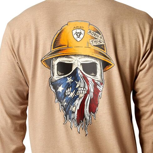 Ariat Men's Rebar Long Sleeve CrewHenley Shirt in Saudi Arabia